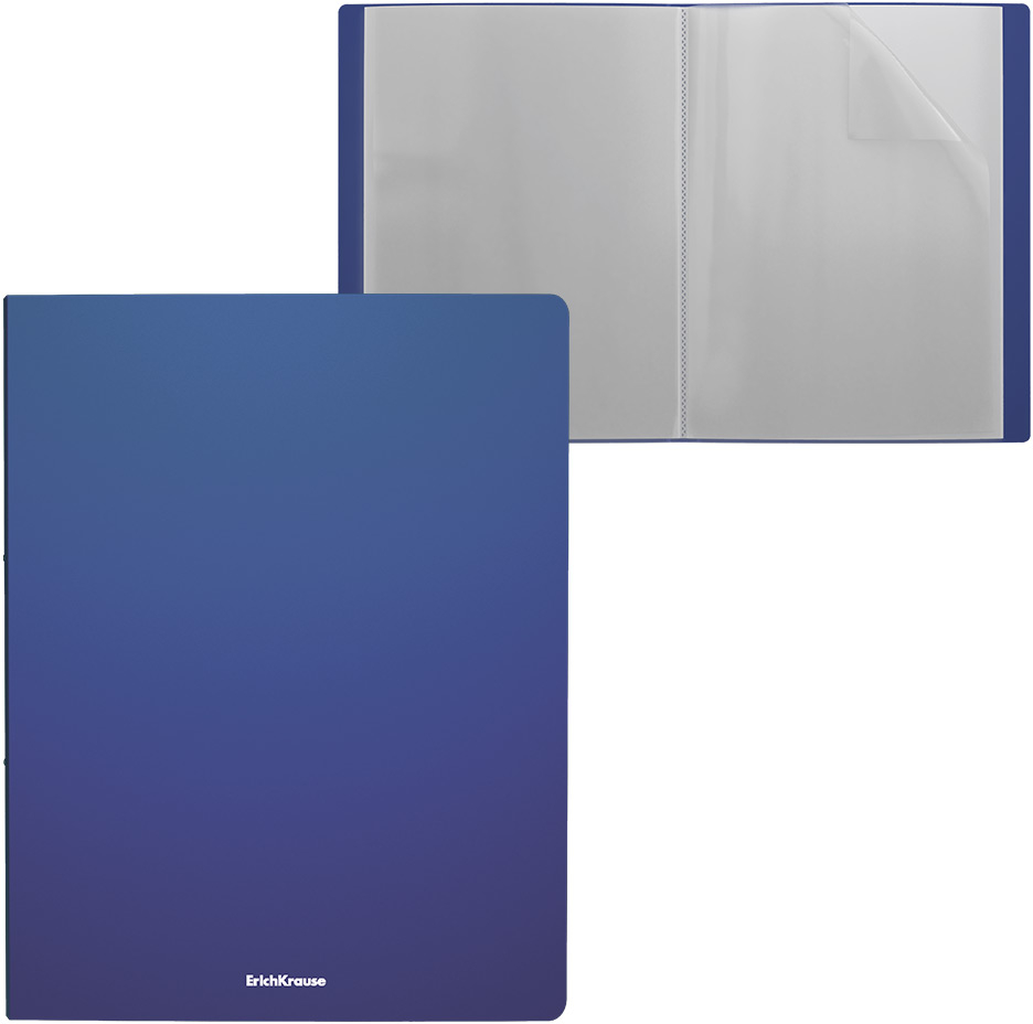 Carpeta con Fundas Erichkrause Matt Classic, 20 Fundas, A4, Azul