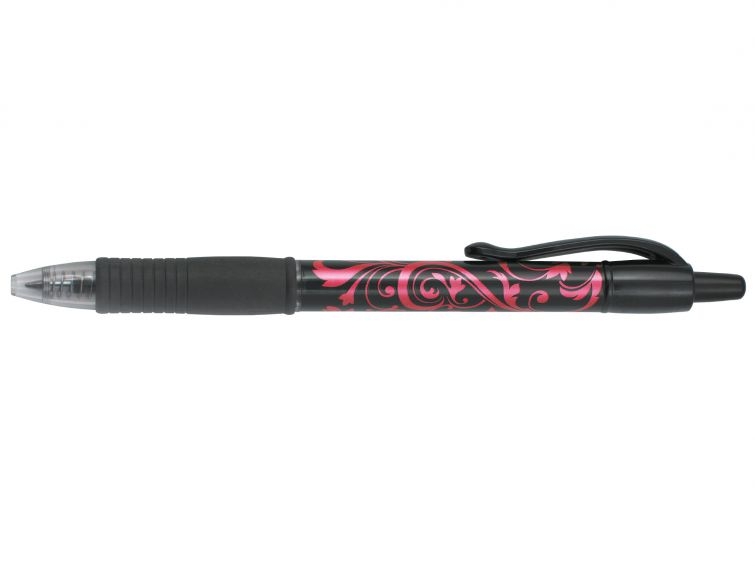 Pilot Boligrafo de Gel G2 Victoria Retractil, Punta 0.7mm, Trazo 0.32mm, Grip, Rojo