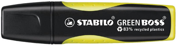 Stabilo Green Boss Marcador Fluorescente, Trazo 2-5mm, Amarillo