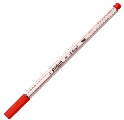 Stabilo Pen 68 Brush Arty Caja de Plastico Rigida con 30 Rotuladores, Punta de Pincel