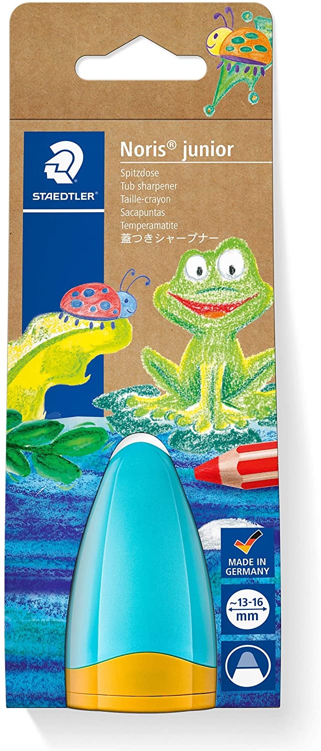 Staedtler Noris Junior 516 Sacapuntas de Plastico con Deposito para Lapices Gruesos