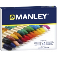 Manley Pack de 24 Ceras Blandas de Trazo Suave