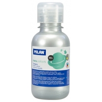 Milan Botella de Tempera 125ml Color Plata