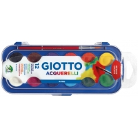 Giotto Estuche de 12 Acuarelas de 30mm + Pincel