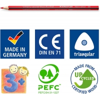 Staedtler Noris Colour 187 Pack de 6 Lapices Triangulares de Colores