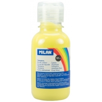 Milan Botella de Tempera 125ml Color Amarillo Limon