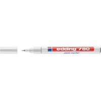 Edding 780 Rotulador Permanente de, Trazo 0.8mm, Seca rápido, Blanco