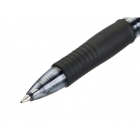 Pilot Boligrafo de Gel G2 Rollerball Retractil, Punta 0.7mm, Trazo 0.32mm, Grip, Negro