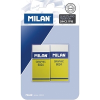 Milan Nata 6024 Graphic - Pack de 2 Gomas de Borrar