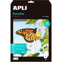 Apli Papel Fotografico Everyday A4 180g 20 Hojas