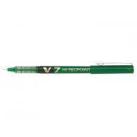 Pilot Boligrafo de Tinta Liquida V7 HI-Tecpoint Rollerball, Punta Fina de Aguja 0.7mm, Trazo 0.5mm, Verde