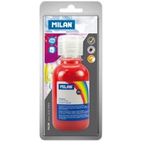 Milan Botella de Tempera 125 ml Color Rojo Bermellon