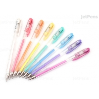 PACK 8 Uni-ball Signo Angelic Colour Gel, Punta de Acero Inoxidable 0.7 mm, Trazo 0.45 mm, Tinta Gel, Colores Surtidos Pastel