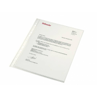 Caja 100 Fundas Multitaladr A4 en Plastico, Calidad Luxe Cristal Liso Extra. Esselte 