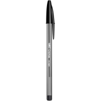 Caja de 50 Bic Cristal Large, Punta Gruesa 1.6mm, Trazo 0.60mm, Negro
