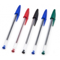PACK 5 Bic Cristal Original, Punta 1.0mm, Trazo 0.4mm, Colores surtidos