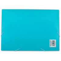 MKtape Carpeta de Solapas, Cierre de Gomas, Folio, Azul Pastel