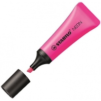 Stabilo Neon 72 Marcador Fluorescente, Trazo 2-5mm, Cuerpo en Forma de Tubo, Rosa