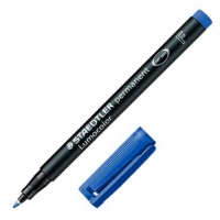 Staedtler Lumocolor 318 Rotulador Permanente, Punta Fina Redonda, Trazo 0.6mm, Azul
