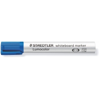 Staedtler Lumocolor 351 Marcador para Pizarra Blanca, Punta Biselada 2, 5mm, Azul