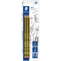 Staedtler Noris 120 Pack de 3 Lapices de Grafitito Hexagonales, Dureza 2HB