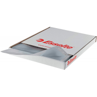 Esselte Pack de 100 Fundas Multitaladro Portadocumentos, FOLIO, 16 Taladros, 80 Micras, Piel de Naranja, Color Tran