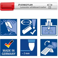 Pack de 4 Marcadores Staedtler Lumocolor 351 para Pizarra Blanca