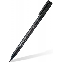 Staedtler Lumocolor Permanent 313 Rotulador Permanente de Punta Fina, Trazo 0.4mm, Negro