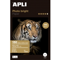 Apli Papel Fotografico Photobright 10x15 cm 240g 150 Hojas