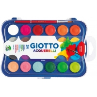 Giotto Estuche de 24 Acuarelas de 30mm + Pincel