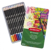 Derwent Academy Pack de 12 Lapices de Colores de Gran Calidad