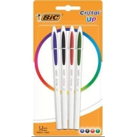 PACK 4 Bic Cristal Up, Punta 1.2mm, Trazo 0.6mm, Colores surtidos