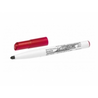 Bic Velleda 1741 Marcador para Pizarra, Punta de 4.5 mm, Trazo 1.4mm, Tinta base acetona, Borrado facil, Rojo