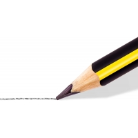 Staedtler Noris Jumbo 119 Pack de 2 Lapices de Grafito Jumbo Triangulares, Dureza HB de 4mm
