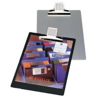 Tablilla / Carpeta de Aluminio A4 con Pinza superior Esselte. Plateada 
