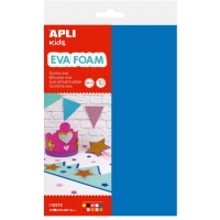 Apli Pack de 10 Goma Eva Multicolor A4 - Grosor 2 mm - Impermeable - Moldeable al Calor