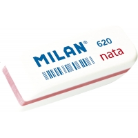 Milan Nata 620 Pack de 2 Gomas de Borrar Biseladas