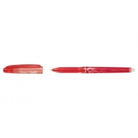 Pilot Boligrafo de Gel Borrable Frixion Point, Punta Fina de Aguja 0.5mm, Trazo 0.25mm, Grip, Rojo