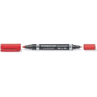 Staedtler Lumocolor 348 Pack de 4 Rotuladores Permanentes de Doble Punta
