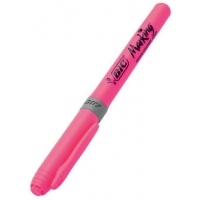 Bic Highlighter Grip Marcador Fluorescente, Punta Biselada, Rosa