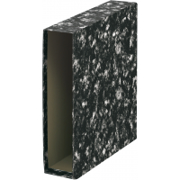 Cajetin Archivador de Palanca Folio, Negro Jaspeado