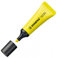 Stabilo Neon 72 Marcador Fluorescente, Trazo 2-5mm, Cuerpo en Forma de Tubo, Amarillo