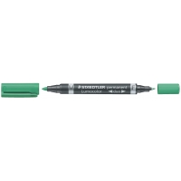 Staedtler Lumocolor 348 Rotulador Permanente de Doble Punta, Verde