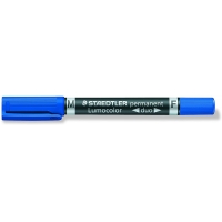 Staedtler Lumocolor 348 Rotulador Permanente de Doble Punta, Azul