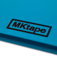 MKtape Carpeta de Solapas, Cierre de Gomas, Folio, Azul Neon