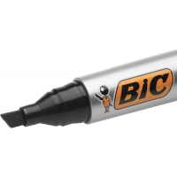 Bic Marking 2300 Ecolutions Rotulador Permanente, Punta Biselada, Trazo 3,7-5,5mm, Tinta base alcohol, Seca rápido, Azul