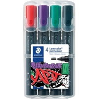 Estuche 4 Staedtler Lumocolor 352 Permanentes