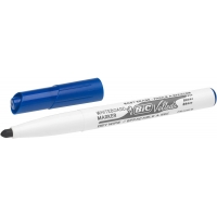Bic Velleda 1741 Marcador para Pizarra, Punta de 4.5 mm, Trazo 1.4mm, Tinta base acetona, Borrado facil, Azul