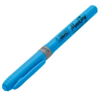Bic Highlighter Grip Marcador Fluorescente, Punta Biselada, Azul