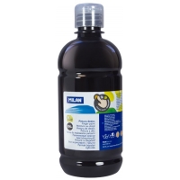 Milan Botella de Pintura para Dedos 500ml Color Negro